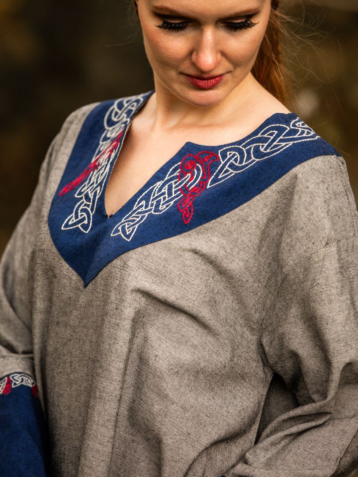 Viking Tunic Freydis Grey Unisex 6