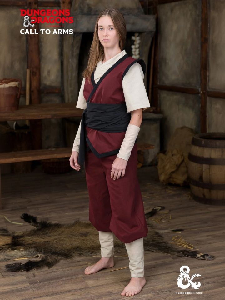 D&D monk pants bordeaux 6