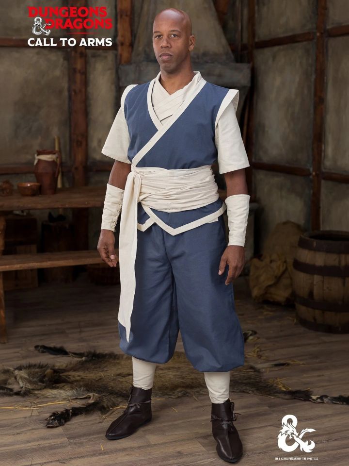 D&D monk pants willow blue L 6