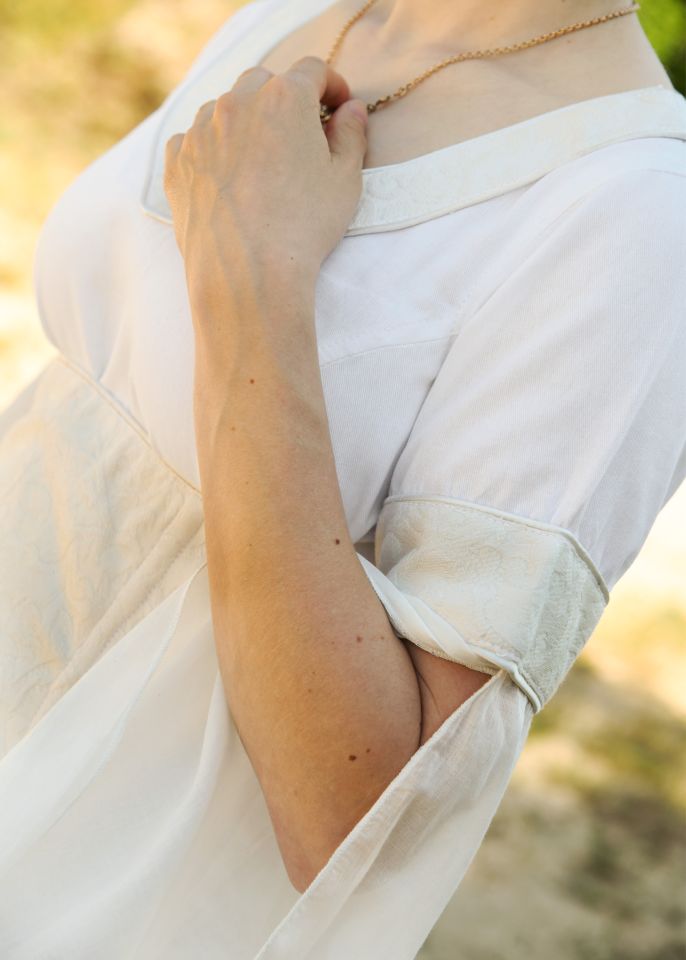 Wedding dress with corsage white/natural 6