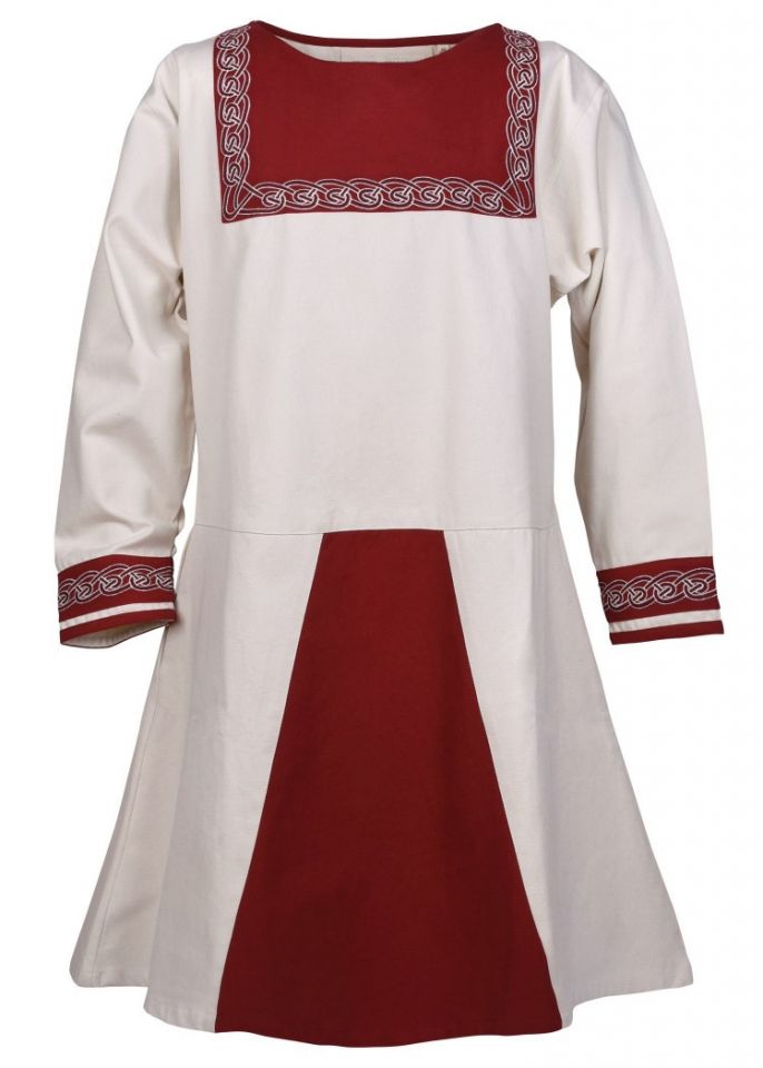 Viking tunic with embroidery nature M 7