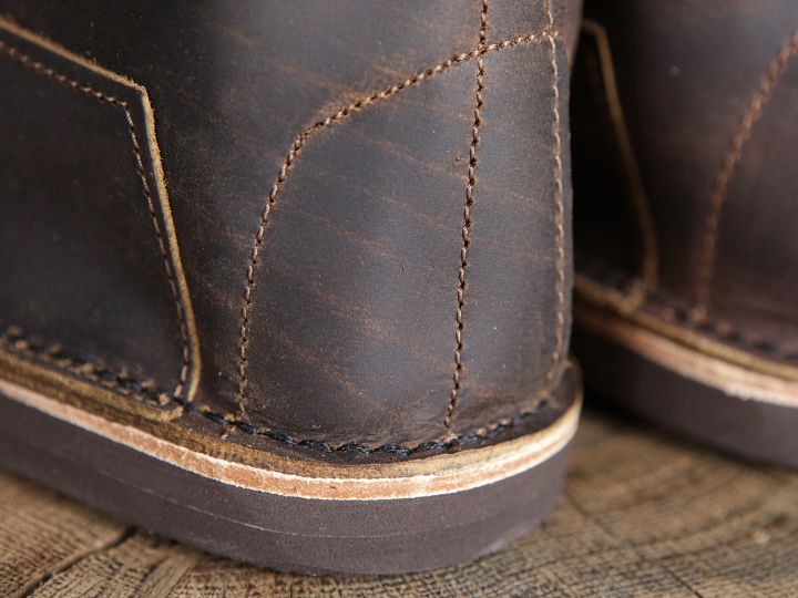 Leather boots - half high brown 4