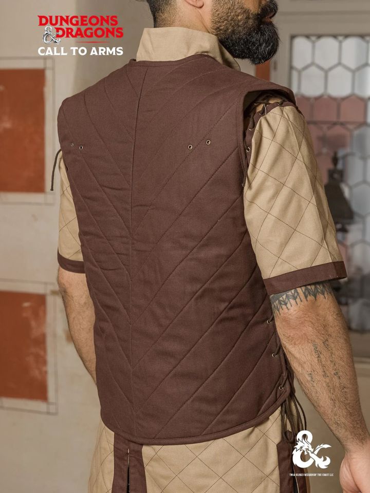 D&D fighter vest brown 7