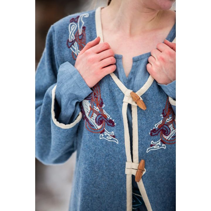 Viking Birka coat Skadi dove blue 7