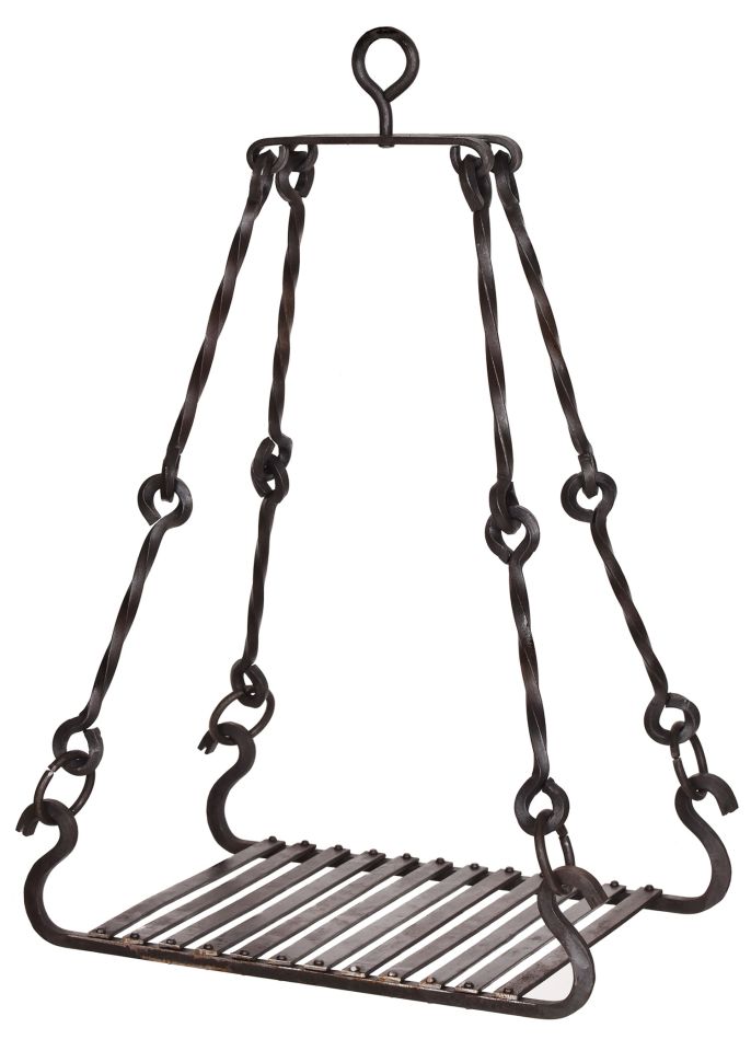Grill grate for tripod, hand-forged 9