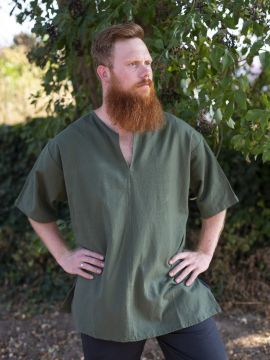 Summer tunic short sleeve green L
