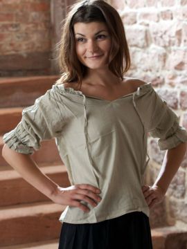 Natural cotton summer blouse M