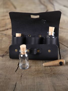 Drink bag with 3 bottles black
